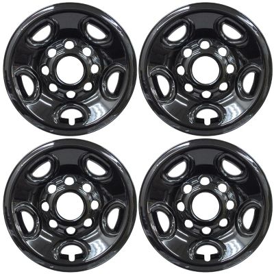 CCI Set of 4, Chevrolet Express 2500, 3500 SRW 2003-2024 Black Hubcaps ...