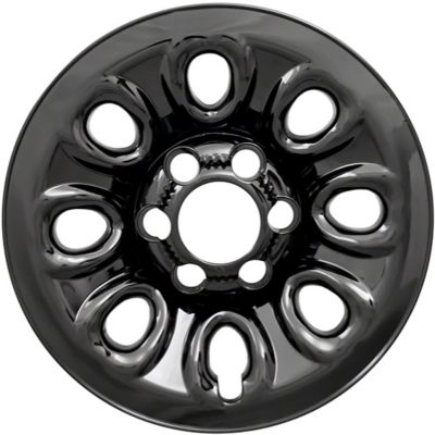 Image showing  Set of 4, Chevrolet Avalanche 2007-2013, Express 1500 2009-2014 Black Hubcaps/Wheel Covers for 17 in. Steel Wheels