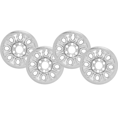 CCI Set of 4, Chevrolet Avalanche 2007-2013, Express 1500 2009-2014 Chrome Hubcaps/Wheel Covers for 17 in. Steel Wheels