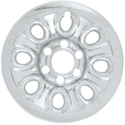 Image showing  Set of 4, Chevrolet Avalanche 2007-2013, Express 1500 2009-2014 Chrome Hubcaps/Wheel Covers for 17 in. Steel Wheels