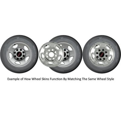 Image showing  Chrome Hubcaps/Wheel Covers for Toyota Tacoma 2005-2023 with 16 in. Steel Wheels, 4-Pack