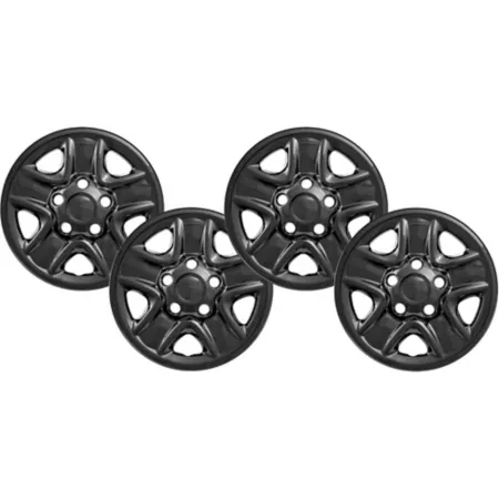 CCI Black Wheel Covers/Hubcaps for 2007-2021 Toyota Tundra with 18" Steel Wheels 4 Pack Hubcaps