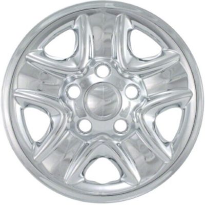Image showing  Chrome Hubcaps/Wheel Covers for Toyota Tundra 2007-2021 with 18 in. Steel Wheels, 4-Pack