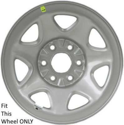 Image showing  Black Hubcaps/Wheel Covers for Chevrolet Silverado, GMC Sierra 1500 2014-2019 with 17 in. Steel Wheels, 4-Pack