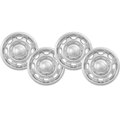 CCI Chrome Hubcaps/Wheel Covers for Ford F-150 2010-2024 with 17 in. Steel Wheels, 4-Pack