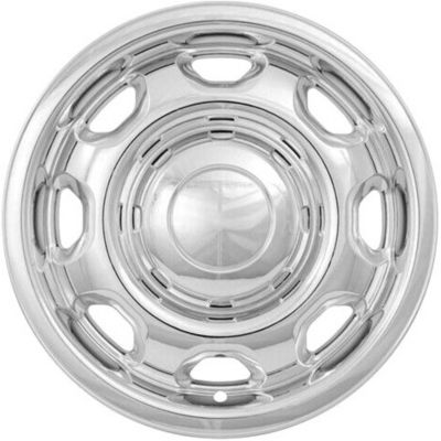 Image showing  Chrome Hubcaps/Wheel Covers for Ford F-150 2010-2024 with 17 in. Steel Wheels, 4-Pack