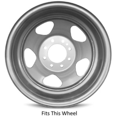 Image showing  Replica Hubcap/Wheel Cover for Chevrolet Silverado, GMC Sierra 3500 DRW 2008-2010 with 17 in. Rear Steel Rims, 9597334