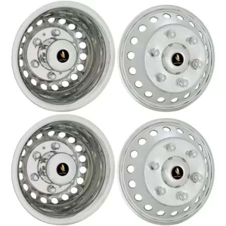 JAE Stainless Steel Wheel Covers/Hubcaps for Mercedes Sprinter 3500 DRW 2011-2024 4500 2019-2024 with 16" Rims Pack of 4 Hubcaps