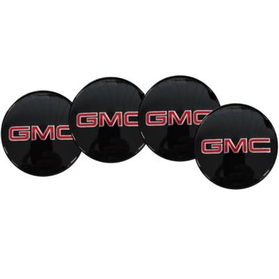 Image showing  Bolt-On Stainless Steel Hubcaps/Wheel Covers for GMC Sierra 3500 DRW 2011-2024 with 17 in. Steel Dually Wheels, 4-Pack