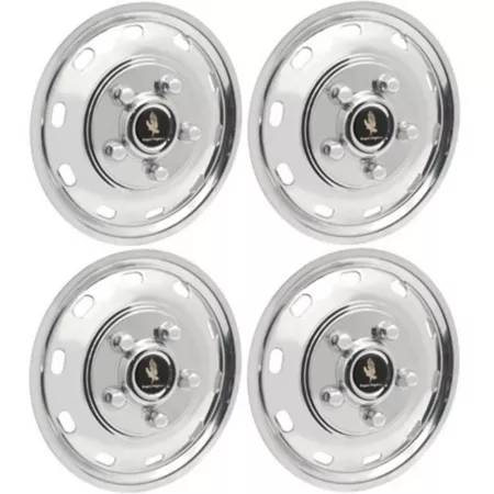 JAE Set of 4 Stainless Steel Wheel Covers/Covers for Ford Transit 150 250 350 SRW 2015-2024 for 16 inch Steel Wheels Hubcaps