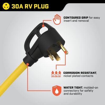 Image showing  30 ft. 30A RV Generator Power Cord