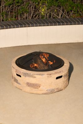 Image showing  35 in. Cast Stone Fire Pit