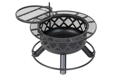 HeatMaxx 32 in. Wood Fire Pit with Grill Fire pit review