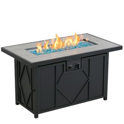 Image showing  42 in. Rectangular Propane Gas Fire Table