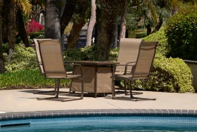 Image showing  5 pc. 28 in. Outdoor Gas Fire Table Set