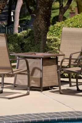 Image showing  5 pc. 28 in. Outdoor Gas Fire Table Set