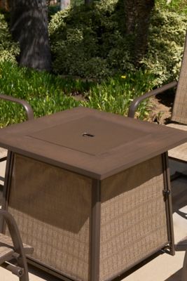 Image showing  5 pc. 28 in. Outdoor Gas Fire Table Set