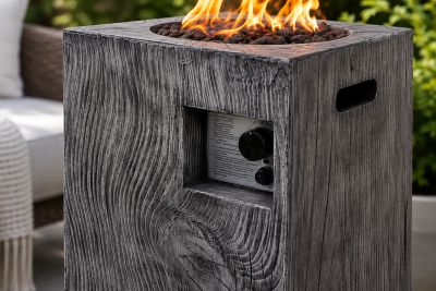 Image showing  16 in. Column Propane Gas Fire Table, 30,000 BTU