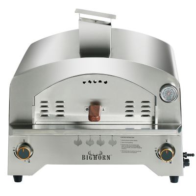 BIG HORN Deluxe Propane Pizza Oven, 13 in.