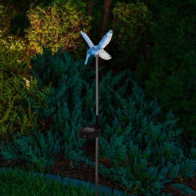Image showing  31.88 in. Solar-Powered Hummingbird