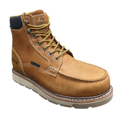 Ridgecut Men's Contractor Steel Toe Boots The boots are  comfortable the right boot for comfort a little heavy but it's also a steel to boot