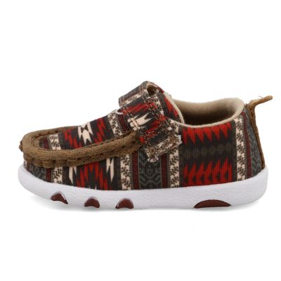 Image showing 6 th Twisted X Unisex Infant Hooey Driving Moc Shoes, IHYC001-M-09