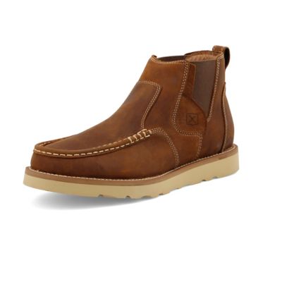 Twisted X Men's Chelsea Wedge Sole Boots, 4 In.