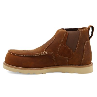 Image showing 6 th Twisted X Men's Composite Toe Work Chelsea Wedge Sole Boots, 4 in.