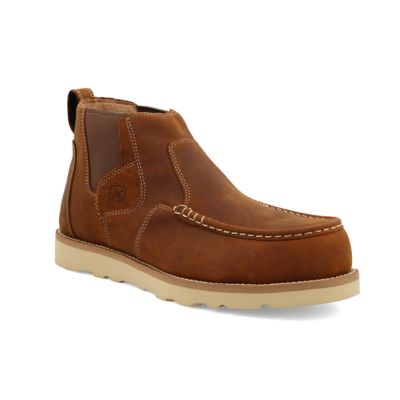 Image showing 7 th Twisted X Men's Composite Toe Work Chelsea Wedge Sole Boots, 4 in.