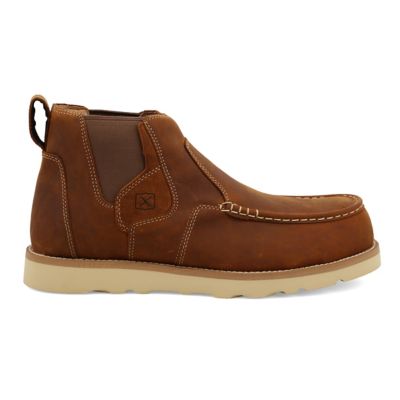 Image showing  Men's Composite Toe Work Chelsea Wedge Sole Boots, 4 in.