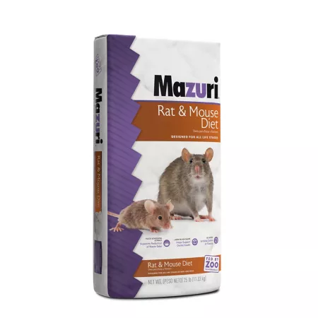 Mazuri Pellet Food for Rats and Mice 25 lb Bag Mouse & Rat Food