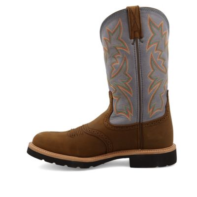 Image showing 6 th Twisted X Men's U Toe Western Work Boots, 12 in.