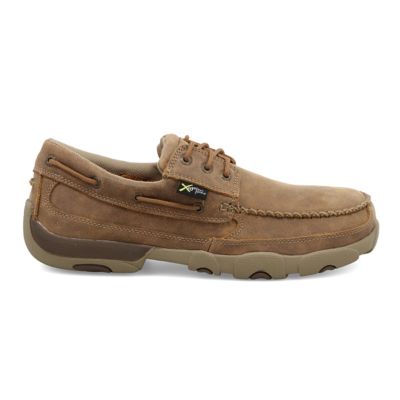 Image showing  Men's Moc Toe Driving Moc Work Boat Shoes