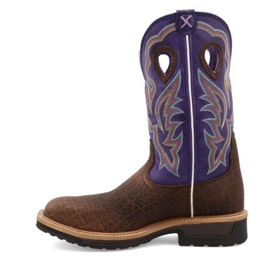 Image showing 6 th Twisted X Men's Alloy Toe Western Work Boots, 12 in., MLCA006