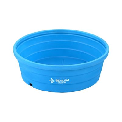 350 gal. 6 x 2 ft. Round Poly Stock Tank, Blue