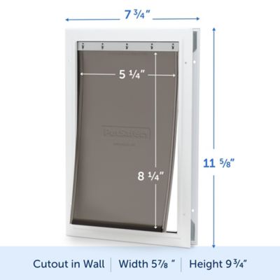 Image showing  Freedom Aluminum Small Pet Door, White