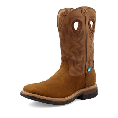 Twisted X Men's WS Toe Western Work Boots, 12 in., MLCWW05