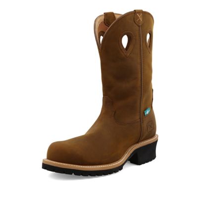 Twisted X Men's Composite Toe Pull-On Logger Boots, 12 in.