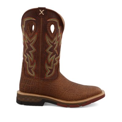 Image showing  Men's Square Toe Western Work Boots, 12 in., MXB0004