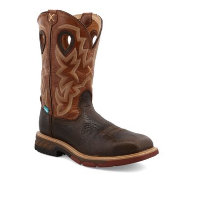 Image showing 7 th Twisted X Men's Alloy Toe Western Work Boots, 12 in., MXBAW02