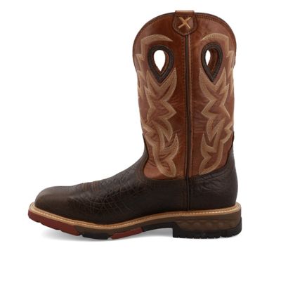 Image showing 6 th Twisted X Men's Alloy Toe Western Work Boots, 12 in., MXBAW02