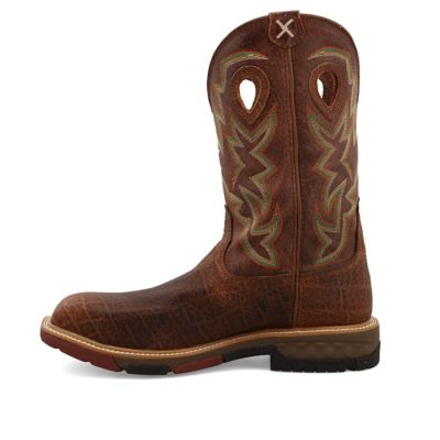 Image showing 6 th Twisted X Men's Composite Toe Western Work Boots, 12 in., MXBN001