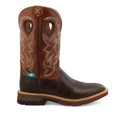 Image showing  Men's WS Toe Western Work Boots, 12 in., MXBW002