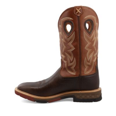 Image showing 6 th Twisted X Men's WS Toe Western Work Boots, 12 in., MXBW002