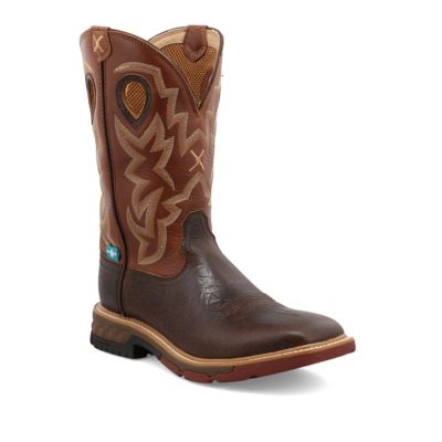 Image showing 7 th Twisted X Men's WS Toe Western Work Boots, 12 in., MXBW002