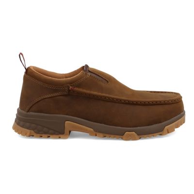 Image showing  Men's Composite Toe Driving Moc Slip-On Work Shoes