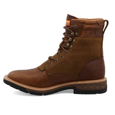 Image showing 6 th Twisted X Men's CellStretch Soft Toe Lacer Boots, 8 in.