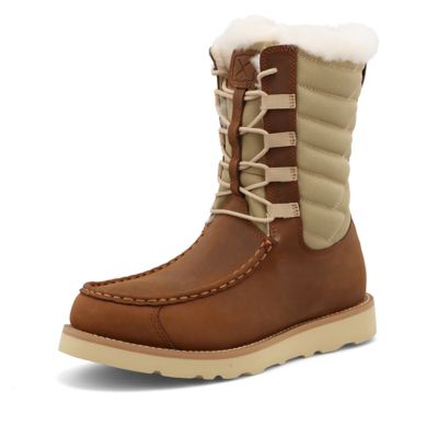 Twisted X Women's Mid Wedge Sole Boots, 8 in., 7 M,Tan at Tractor