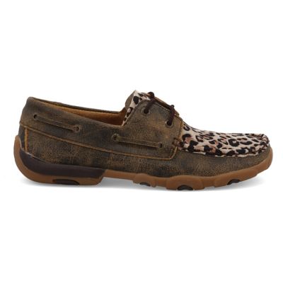 Image showing 4 th Twisted X Women's Boat Shoe Driving Moc, WDM0057