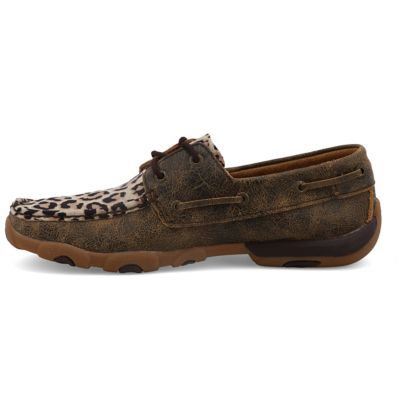 Image showing 6 th Twisted X Women's Boat Shoe Driving Moc, WDM0057